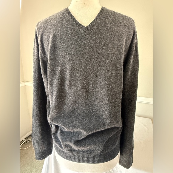 Marc Anthony Men’s Cashmere Sweater, Charcoal Gray, M - Picture 1 of 8